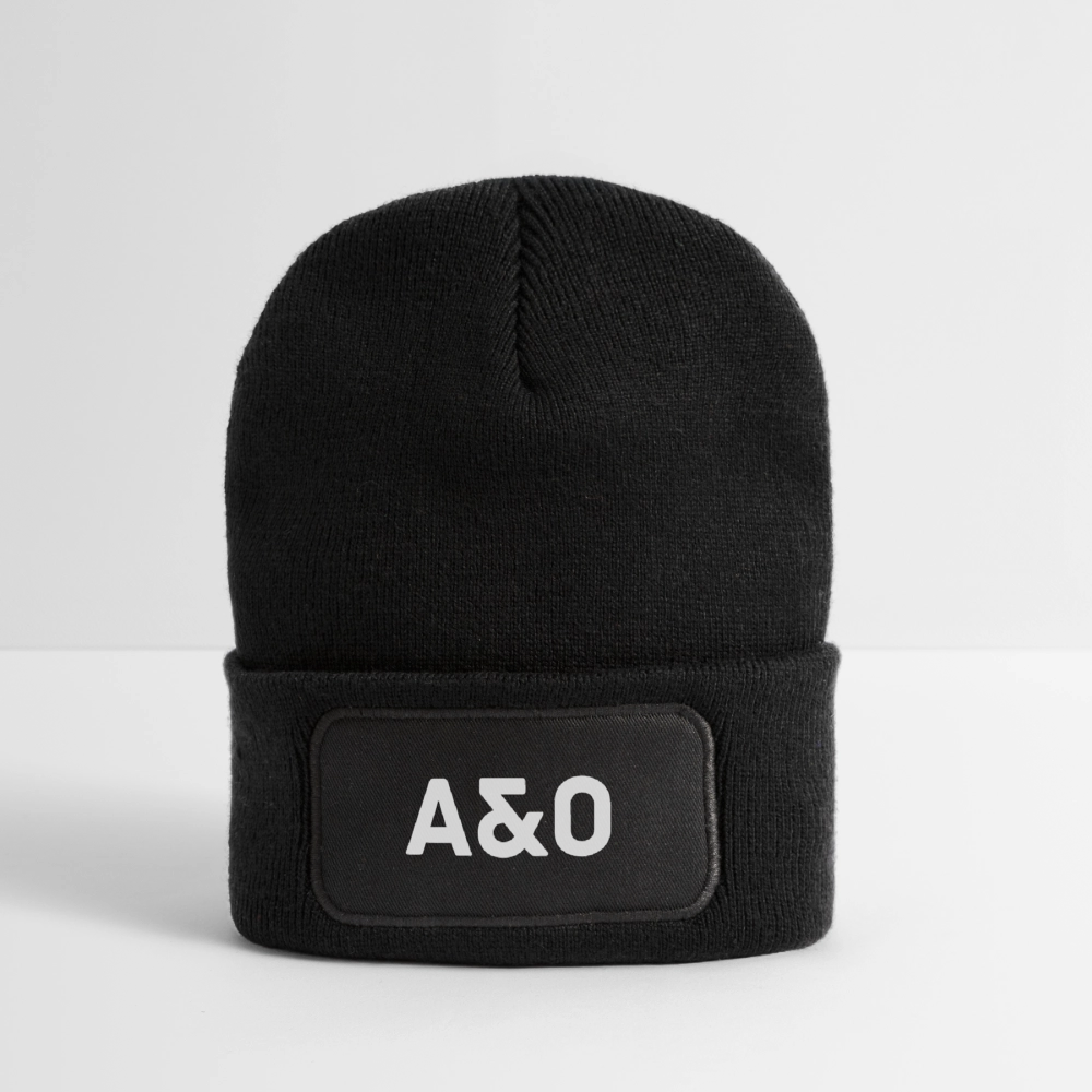 A&O Recycled Patch Beanie - black