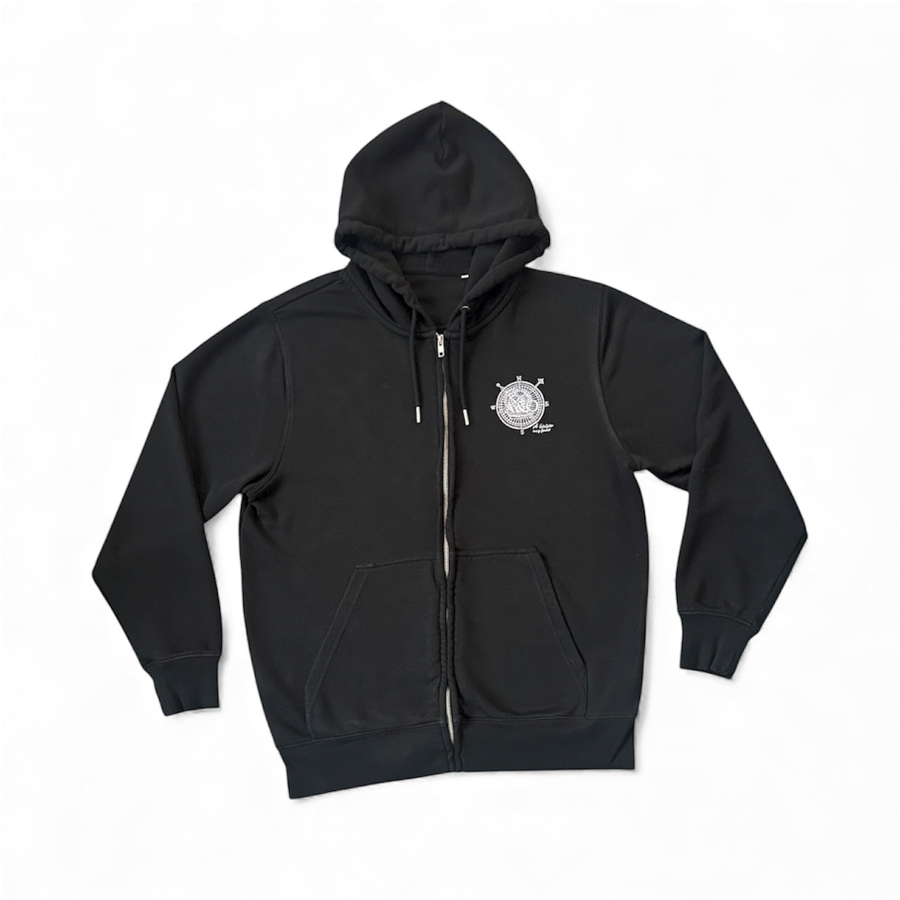 A&O Organic Zip Up Hoodie EMB