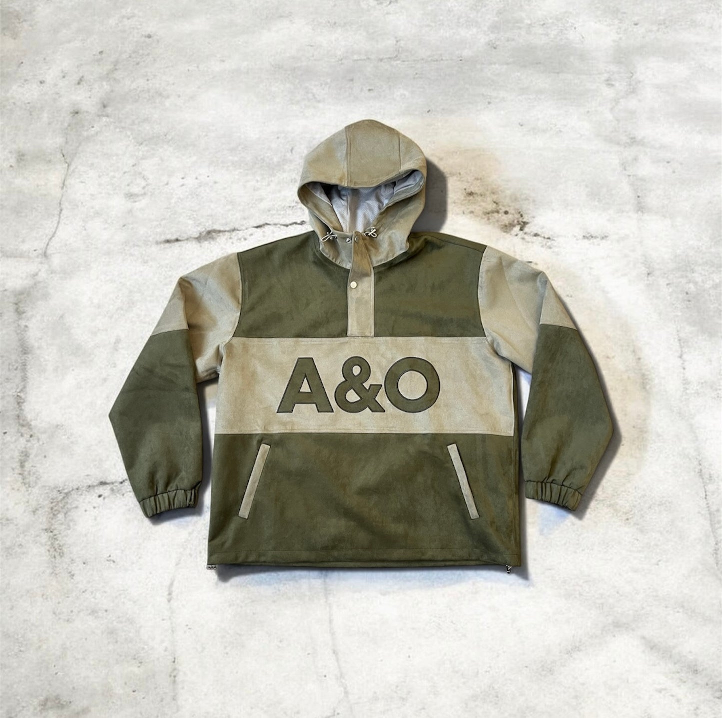 Olive Green Pullover Jacket